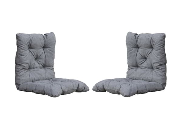 Woodfurniture ruokailutila puutarhaan, pöytä + 4 tuolia tyynyillä