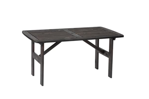 Woodfurniture matgrupp för trädgården, bord + 4 stolar, furu