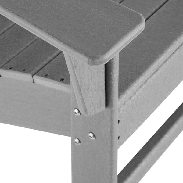 Trädgårdsstol i Adirondack design - ljusgrå