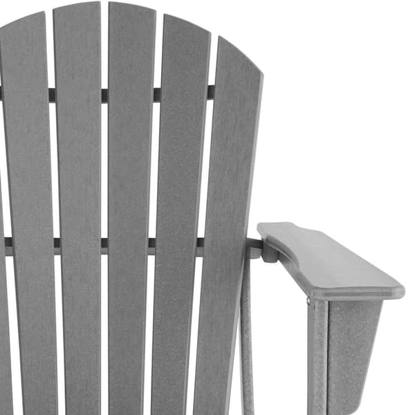 Trädgårdsstol i Adirondack design - ljusgrå