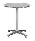 Miniatyrbilde 1 av 2: Akur cafe- og balkongmøbel kafebord, Ø60 cm høydejusterbar alu look.