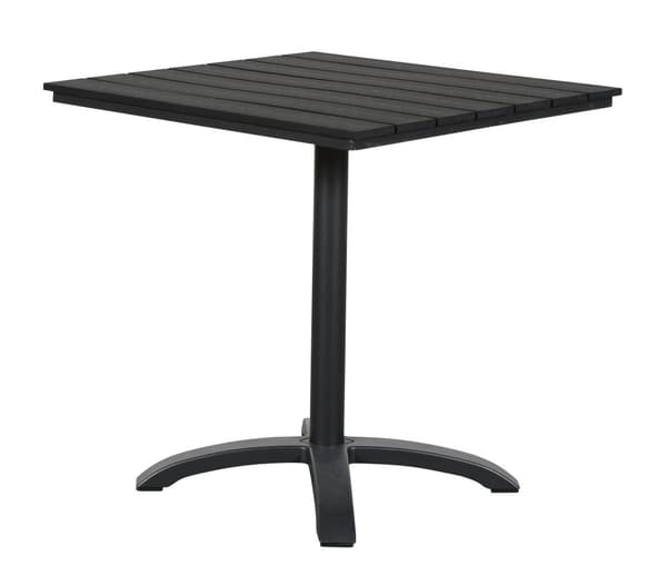 Allie cafe-og altanmøbel cafebord, Ø70 cm sort/sort.