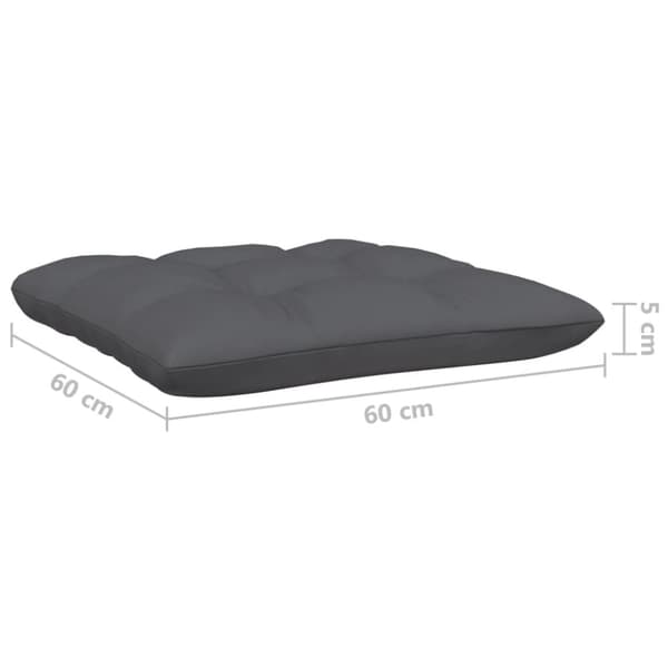 vidaXL Hagesofagruppe med puter 6 deler heltre furu