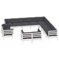 Miniatyrbilde 3 av 7: vidaXL Hagesofagruppe med puter 13 deler heltre furu