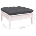 Miniatyrbilde 9 av 10: vidaXL Hagesofagruppe med puter 9 deler heltre furu