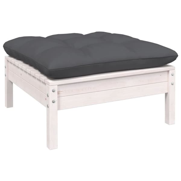 vidaXL Hagesofagruppe med puter 5 deler heltre furu
