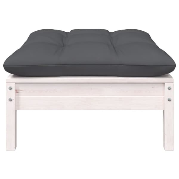 vidaXL Hagesofagruppe med puter 5 deler heltre furu