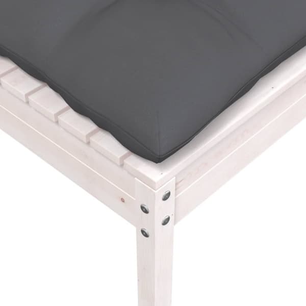vidaXL Hagesofagruppe med puter 5 deler heltre furu