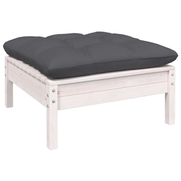 vidaXL Hagesofagruppe med puter 8 deler heltre furu