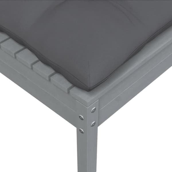 vidaXL Hagesofagruppe med puter 7 deler heltre furu