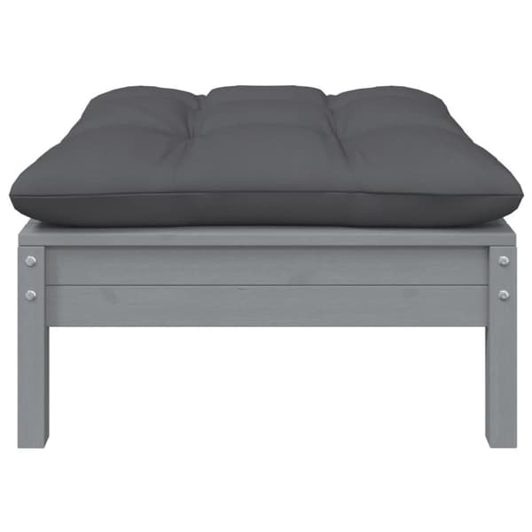 vidaXL Hagesofagruppe med puter 7 deler heltre furu