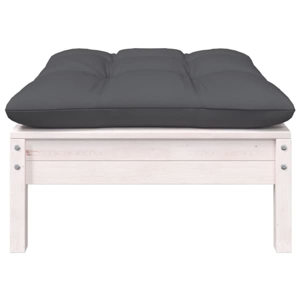 vidaXL Hagesofagruppe med puter 5 deler heltre furu