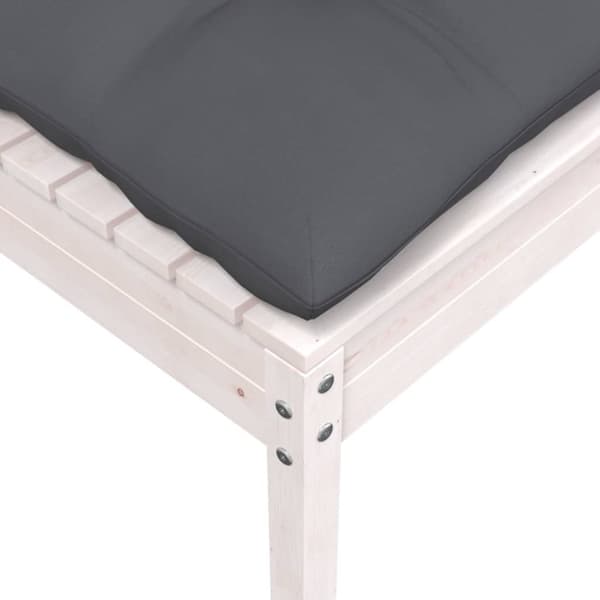 vidaXL Hagesofagruppe med puter 5 deler heltre furu