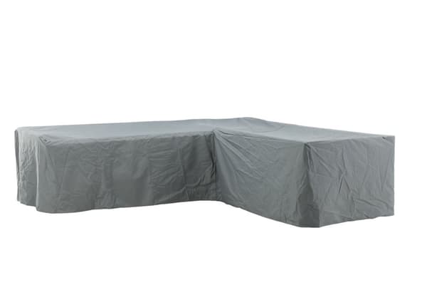 Furnco överdrag utemöbler L-formad 325x255x100x84cm grå.