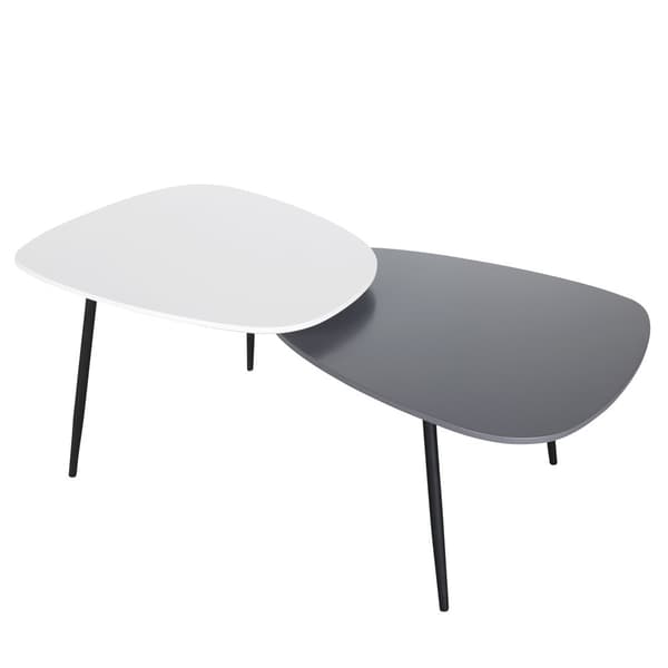 Bora sidebord med 2 bordplader
