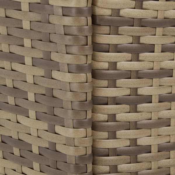 Polyrattan havemøbelsæt - natur/mørkegrå
