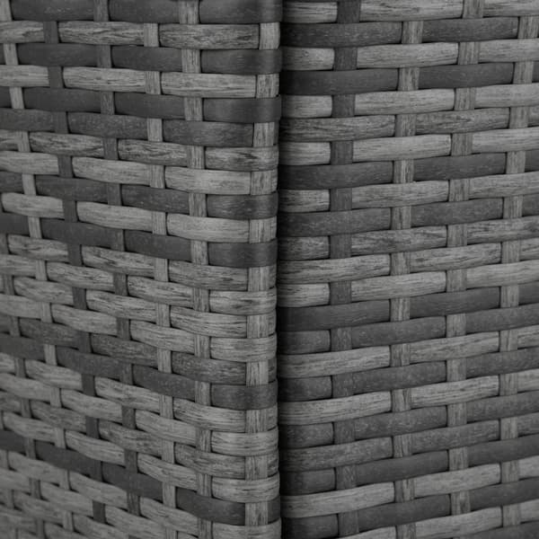 Polyrattan havemøbelsæt - grå-meleret/grå