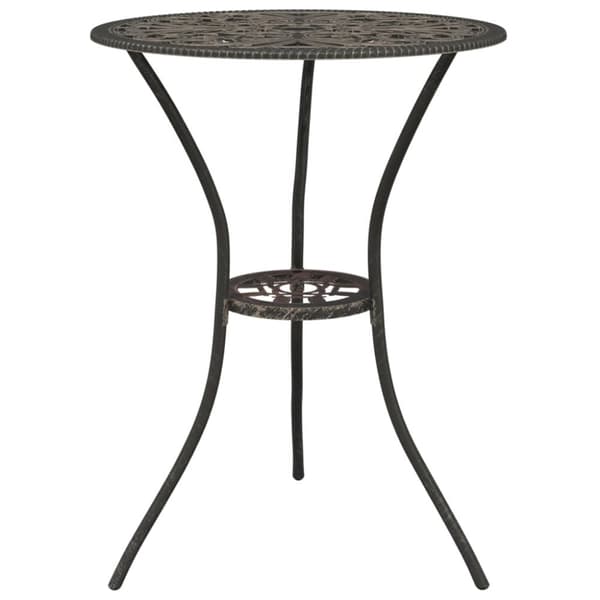 vidaXL Bistrosett 3 deler støpt aluminium bronse
