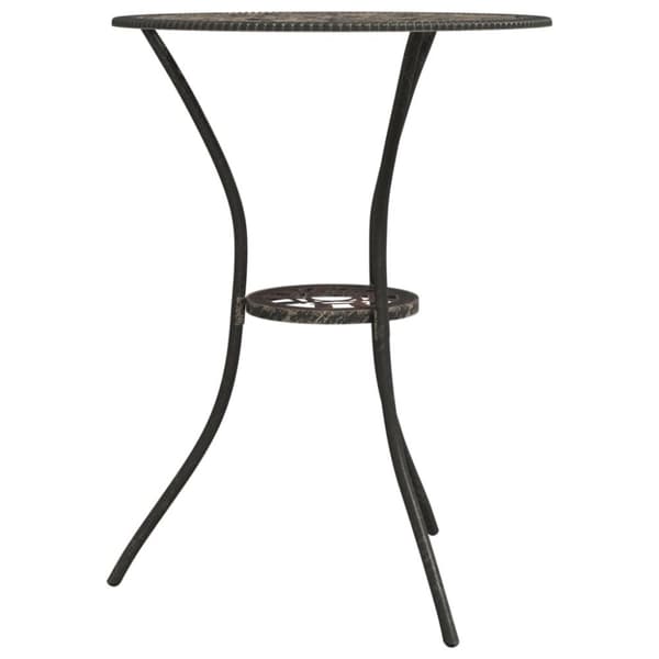 vidaXL Bistrosett 3 deler støpt aluminium bronse