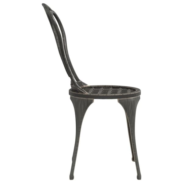 vidaXL Bistrosett 3 deler støpt aluminium bronse