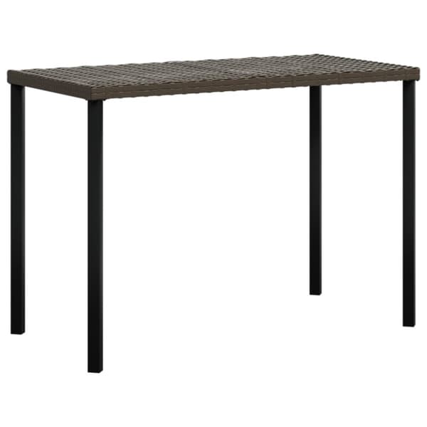 vidaXL sofasæt med hynder 5 dele L-facon polyrattan brun