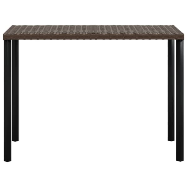 vidaXL sofasæt med hynder 5 dele L-facon polyrattan brun