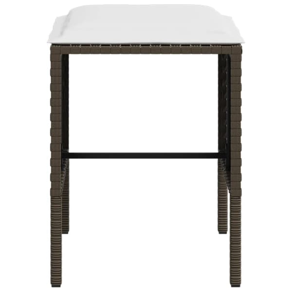 vidaXL sofasæt med hynder 5 dele L-facon polyrattan brun