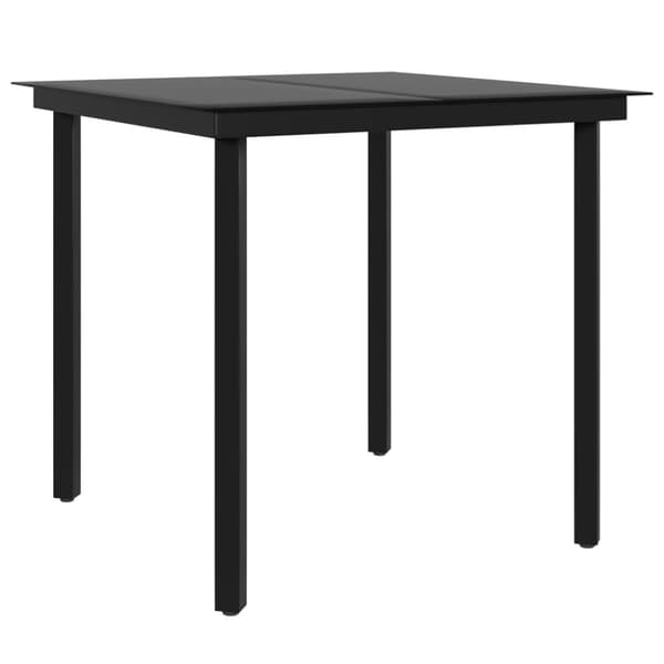 vidaXL Hagespisegruppe med puter 3 deler beige og svart