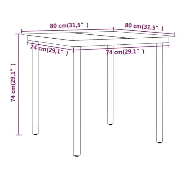 vidaXL Hagespisegruppe med puter 3 deler beige og svart