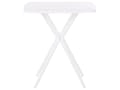 Miniatyrbild 6 av 11: Bistro Set Vit Plast 2 Stolar 1 Bord Modern Rost och Vattenbeständigt Trädgård Balkongmöbler