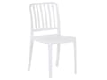 Miniatyrbild 9 av 11: Bistro Set Vit Plast 2 Stolar 1 Bord Modern Rost och Vattenbeständigt Trädgård Balkongmöbler