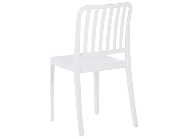Bistro Set Vit Plast 2 Stolar 1 Bord Modern Rost och Vattenbeständigt Trädgård Balkongmöbler