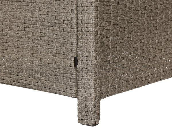 Loungesæt Beige Rattan 5 Personers Havesofa med Havestole Skammel Tilbehør Hynder Terrasse Indretning Udendørs Møbler Vejr Bestandig Regn