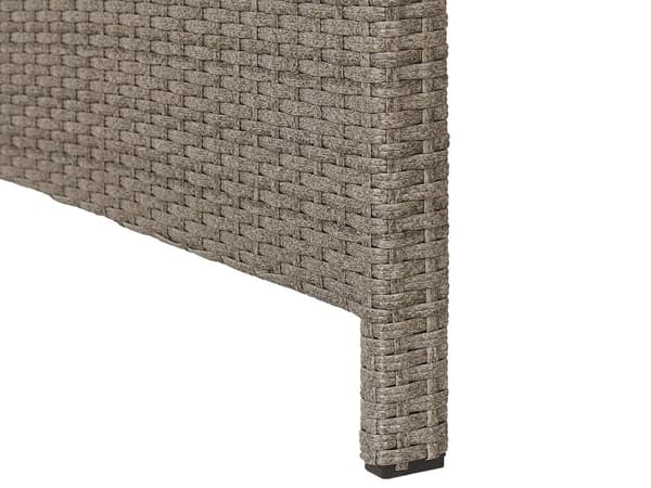 Loungesæt Beige Rattan 5 Personers Havesofa med Havestole Skammel Tilbehør Hynder Terrasse Indretning Udendørs Møbler Vejr Bestandig Regn