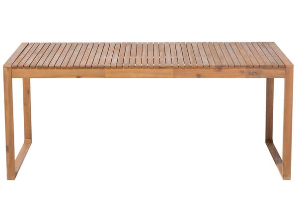 Trädgårdsmöbelset Brun Akaciaträ 6 Platser Väderbeständig Klassisk Design