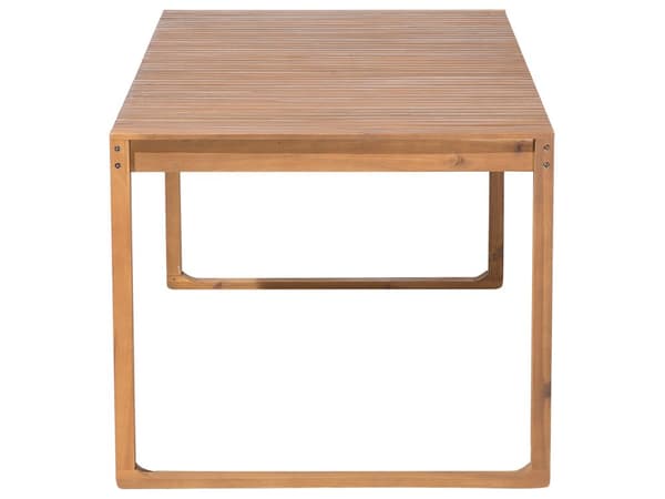 Trädgårdsmöbelset Brun Akaciaträ 6 Platser Väderbeständig Klassisk Design