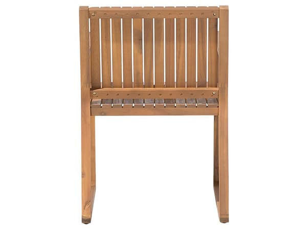 Trädgårdsmöbelset Brun Akaciaträ 6 Platser Väderbeständig Klassisk Design