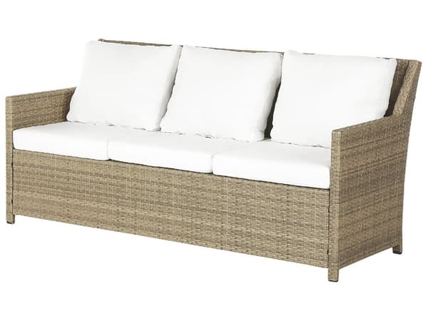 Loungesæt Brun Rattan 5 Personers Havesofa med Havestole Skammel Tilbehør Hynder Terrasse Indretning Udendørs Møbler Vejr Bestandig Regn og UV