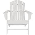 Miniatyrbild 4 av 11: Trädgårdsstol i Adirondack design - vit/vit