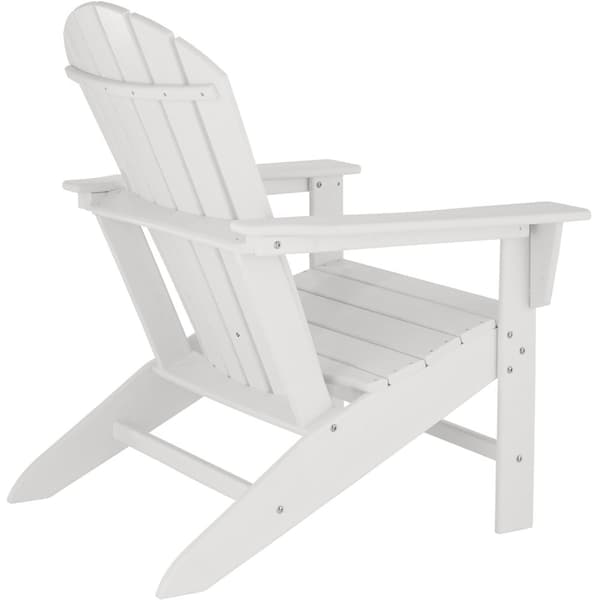 Trädgårdsstol i Adirondack design - vit/vit