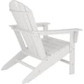 Miniatyrbild 5 av 11: Trädgårdsstol i Adirondack design - vit/vit