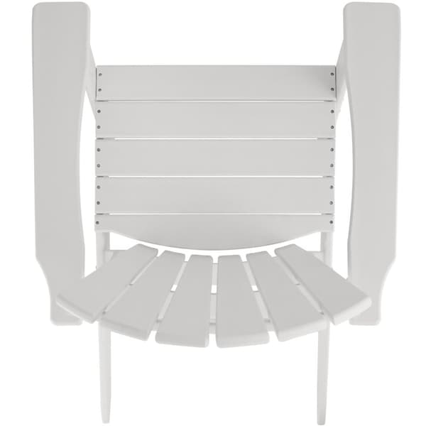 Trädgårdsstol i Adirondack design - vit/vit
