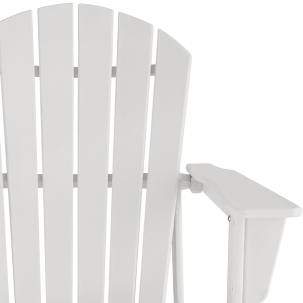 Trädgårdsstol i Adirondack design - vit/vit