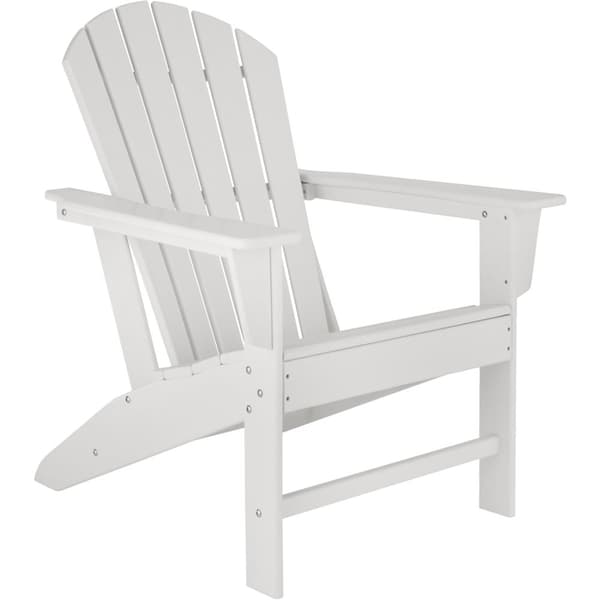 Trädgårdsstol i Adirondack design - vit/vit