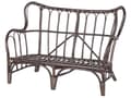 Miniatyrbillede 9 af 11: Loungesæt Brun Natur Rattan og Hvid Bomuld Polyester 67 / 43 cm 2 Personers Lænestole Indendørs Udendørs Hynder Havesæt Sideborde Boho Dekor