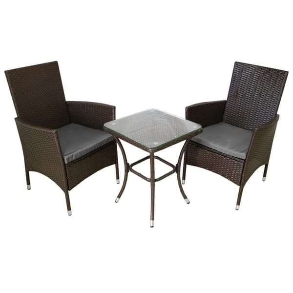 Jardí Rattan Møbelgruppe i Bistro stil forskellige farver