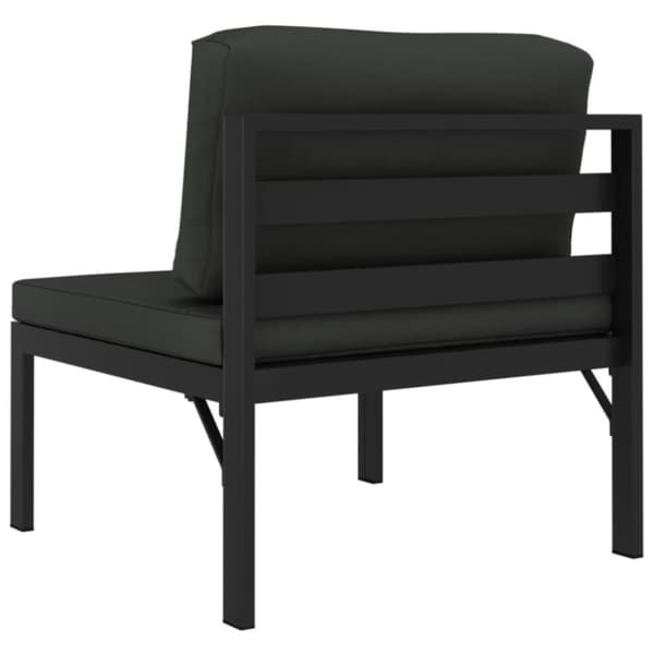 vidaXL 2-personers havesofa med hynder aluminium antracitgrå