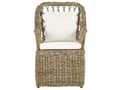 Miniatyrbillede 5 af 11: Naturhavesæt 4 Rattan stole Betonbord Bomuldsplade Hynder Moderne Design