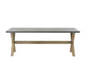 Miniatyrbillede 10 af 11: Naturhavesæt 4 Rattan stole Betonbord Bomuldsplade Hynder Moderne Design