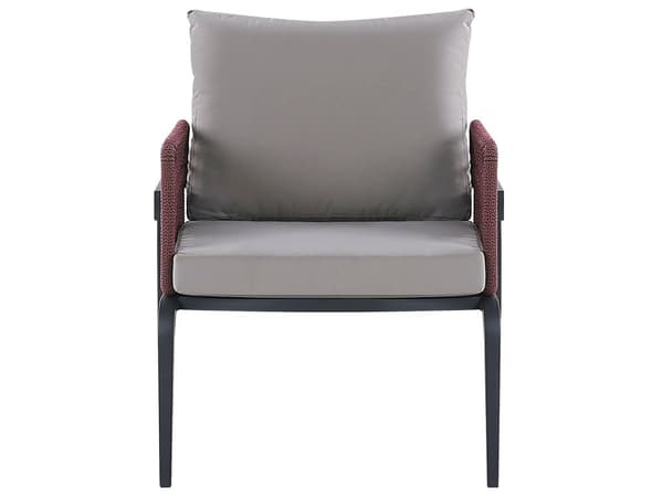 Havesæt grå alu sofa to lænestole med hynder sofabord moderne design